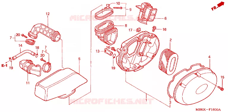 FILTRE A AIR Honda MOTO 400 SHADOW 2005  NV400C5