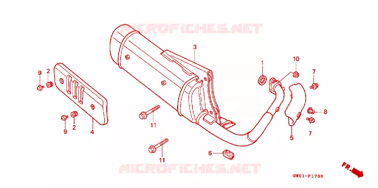 SILENCIEUX D'ECHAPPEMENT Honda SCOOTER 50 DIO 1989  SK50MK
