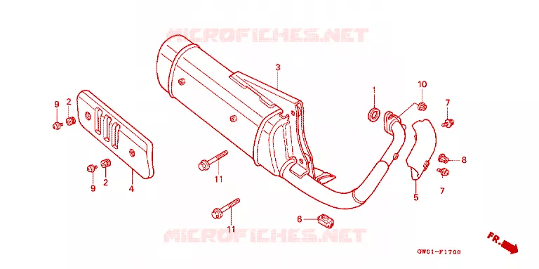 SILENCIEUX D'ECHAPPEMENT Honda SCOOTER 50 DIO 1989  SK50MK