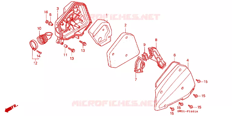 FILTRE A AIR Honda SCOOTER 50 DIO 1990  SK50ML_SP