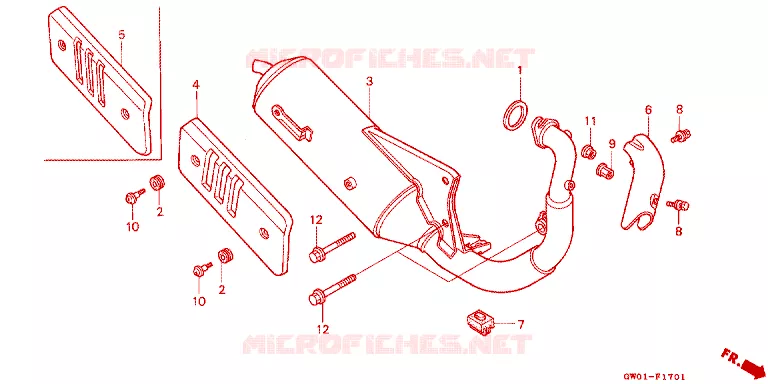 SILENCIEUX D'ECHAPPEMENT Honda SCOOTER 50 DIO 1990  SK50ML_SP