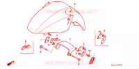 GARDE BOUE AVANT pour Honda ST 1100 de 1996