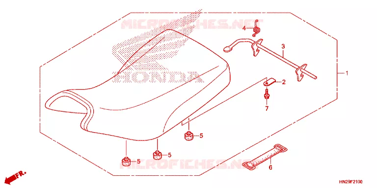SELLE Honda ATV 500 FOURTRAX 2012  TRX500FAC