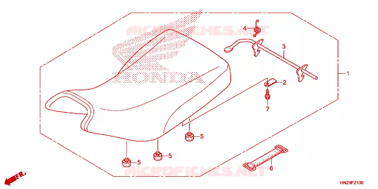 SELLE Honda ATV 500 FOURTRAX 2013  TRX500FAD