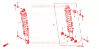 AMORTISSEUR ARRIERE pour Honda FOURTRAX 500 FOREMAN 4X4 de 2008