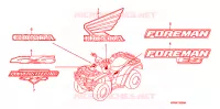 AUTOCOLLANTS pour Honda FOURTRAX 500 FOREMAN 4X4 de 2008