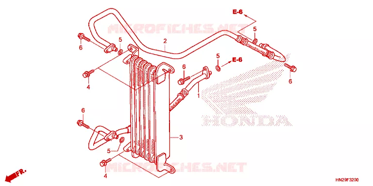 RADIATEUR D'HUILE Honda ATV 500 FOURTRAX 2013  TRX500FPAD
