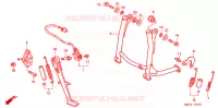 BEQUILLE pour Honda VFR 800 INTERCEPTOR de 2000