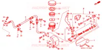 MAITRE CYLINDRE DE FREIN ARRIERE pour Honda VT 1100 SHADOW C2 SABRE de 2005