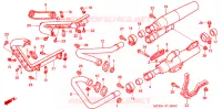 SILENCIEUX D'ECHAPPEMENT pour Honda VT 1100 SHADOW C2 SABRE de 2005