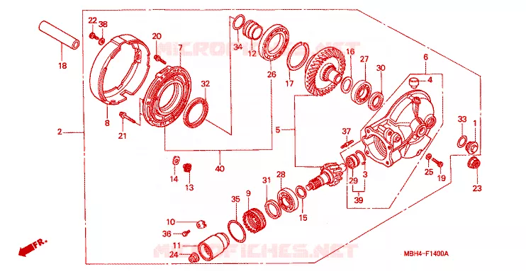 COUPLE CONIQUE Honda MOTO 1100 SHADOW 2001  VT1100C31