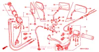 COMMODOS   POIGNEES pour Honda VT 1100 SHADOW C3 AERO de 1998
