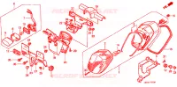 FEU ARRIERE pour Honda VT 1100 SHADOW C3 AERO de 1998