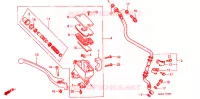 MAITRE CYLINDRE DE FREIN AVANT pour Honda VT 1100 SHADOW C3 AERO de 1998