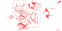 ENTOURAGE DE COMPTEUR pour Honda F6B 1800 BAGGER BLACK de 2014