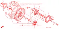ROUE ARRIERE pour Honda CBR 1000 RR de 2005