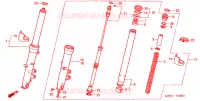 FOURCHE pour Honda CBR600F With speed warning light de 1999