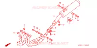 SILENCIEUX D'ECHAPPEMENT pour Honda CBR600F With speed warning light de 1999