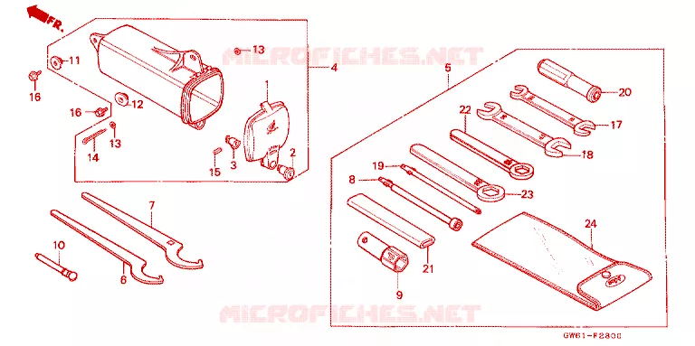 OUTIL Honda MOTO 80 CRM 1990  CRM80L