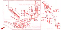 MAITRE CYLINDRE DE FREIN AVANT pour Honda VFR 400 R3 HRC Without speed warning light de 1992