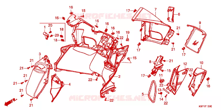 PROTEGE JAMBES Honda SCOOTER 150 PCX 2018  WW150J