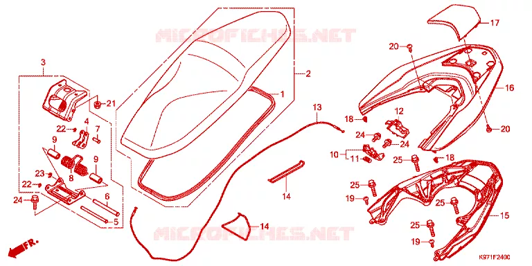SELLE Honda SCOOTER 150 PCX 2019  WW150J