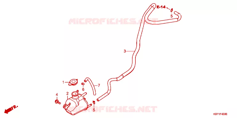 VASE D'EXPANSION Honda SCOOTER 150 PCX 2020  WW150AJ
