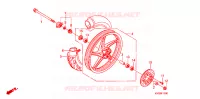 ROUE AVANT pour Honda AIRBLADE 110 de 2008