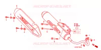 SILENCIEUX D'ECHAPPEMENT pour Honda AIRBLADE 110 de 2008