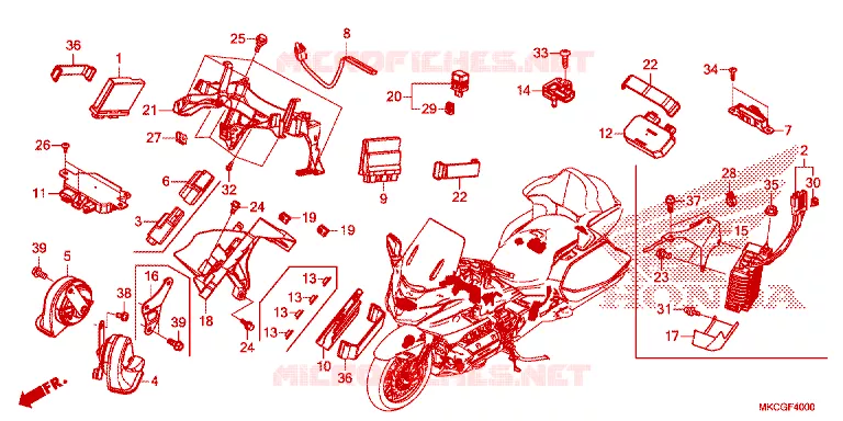 UNITE DE COMMANDE Honda MOTO 1800 GOLD-WING 2020  GL1800DAL