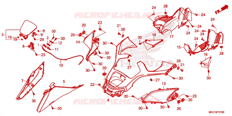 CAPOT Honda MOTO 1800 GOLD-WING 2021  GL1800DAL