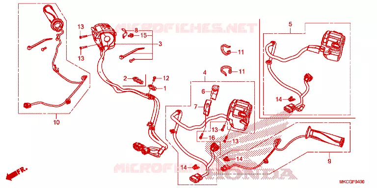 COMMODOS - POIGNEES Honda MOTO 1800 GOLD-WING 2020  GL1800L