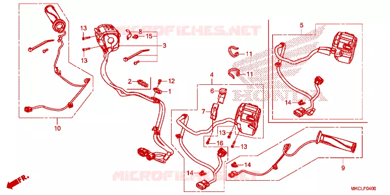 COMMODOS - POIGNEES Honda MOTO 1800 GOLD-WING 2020  GL1800DL