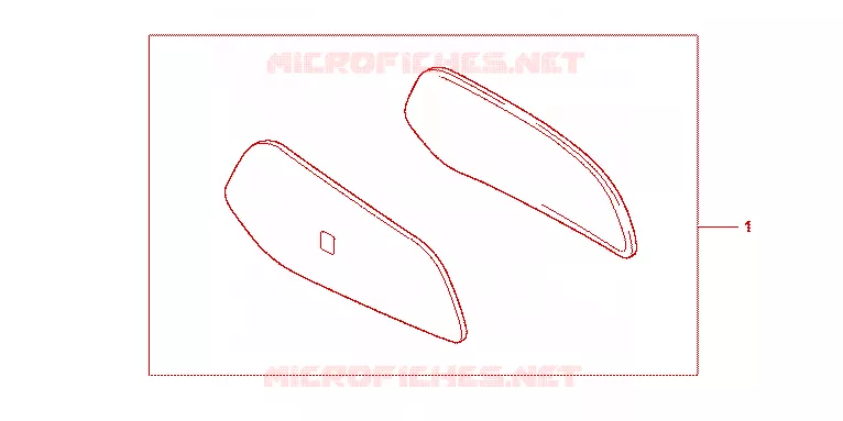 GARNITURES TOP CASE R101CU Honda MOTO 1000 VARADERO 2000  XL1000VY