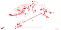 PEDALE pour Honda GL 1800 GOLD WING DCT de 2019