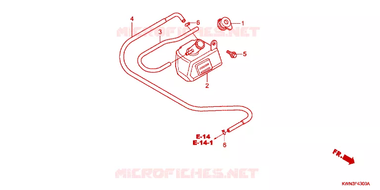 VASE D'EXPANSION Honda SCOOTER 125 PCX 2011  WW125EX2A