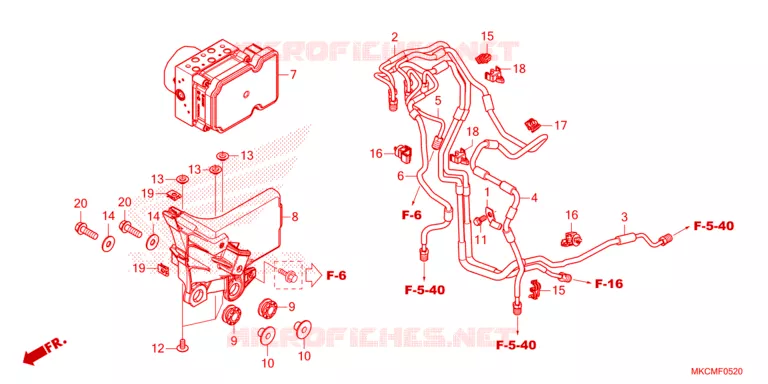 MODULATEUR ABS Honda MOTO 1800 GOLD-WING 2021  GL1800DAM