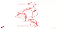 COUVERCLE SUPERIEUR CENTRAL ARRIERE pour Honda GL 1800 GOLD WING DCT 5GS de 2021