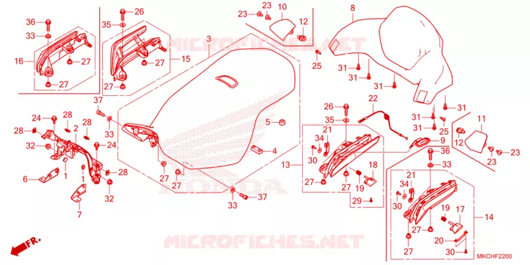 SELLE Honda MOTO 1800 GOLD-WING 2021  GL1800DAM