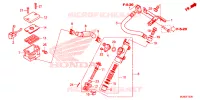 MAITRE CYLINDRE DE FREIN ARRIERE pour Honda VFR 800 F de 2017