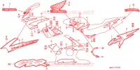 AUTOCOLLANTS pour Honda CBR 600 de 1997