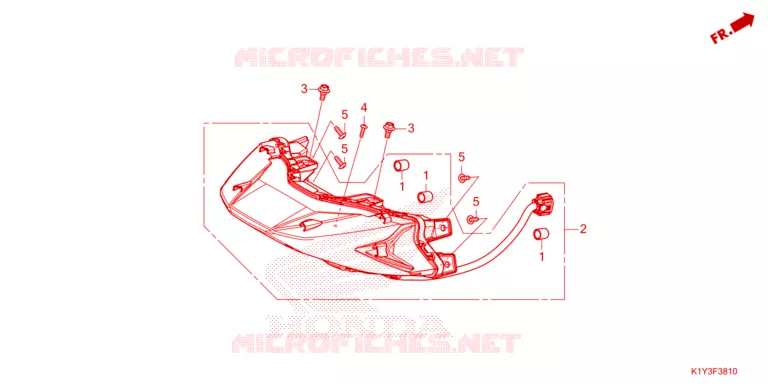 FEUX ARRIERE Honda SCOOTER 125 PCX 2021  WW125AM
