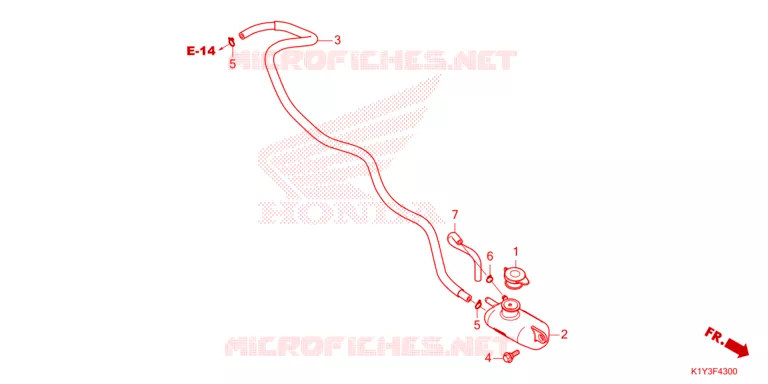 VASE D'EXPANSION Honda SCOOTER 125 PCX 2022  WW125AM