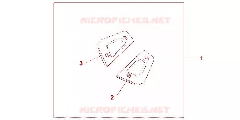EMBASES MARCHE PIEDS PASSAGER CHROME Honda MOTO 1800 GOLD-WING 2013  GL1800D