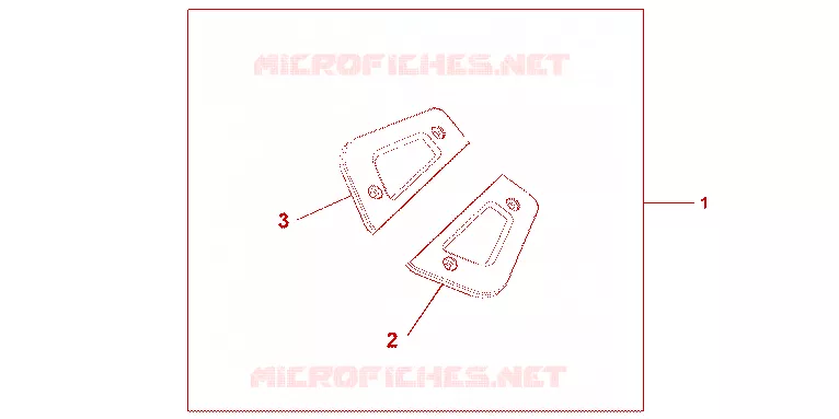 EMBASES MARCHE PIEDS PASSAGER CHROME Honda MOTO 1800 GOLD-WING 2013  GL1800D