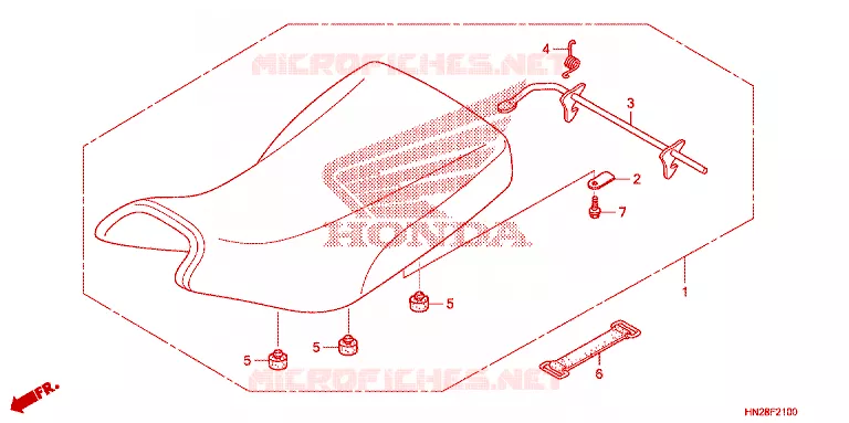 SELLE Honda ATV 500 FOURTRAX 2011  TRX500FAB