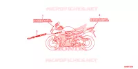 AUTOCOLLANTS pour Honda VFR 800 F de 2016