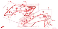 COUVERCLES LATERAUX pour Honda VFR 800 F de 2016