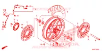 ROUE AVANT pour Honda VFR 800 F de 2016