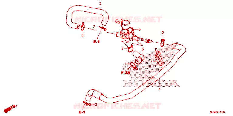 VALVE DE COMMANDE D'INJECTION D'AIR Honda MOTO 800 VFR 2016  VFR800FG